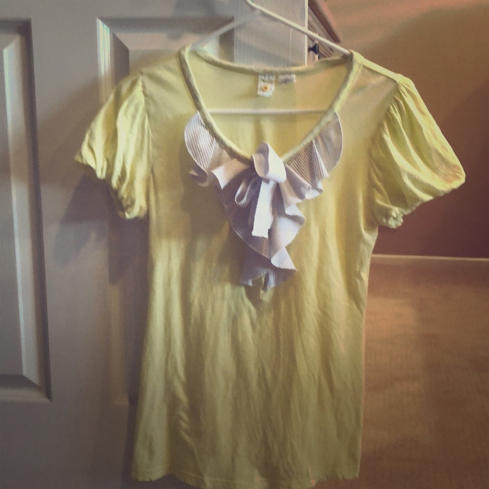 Anthropology shirt brand little yeller